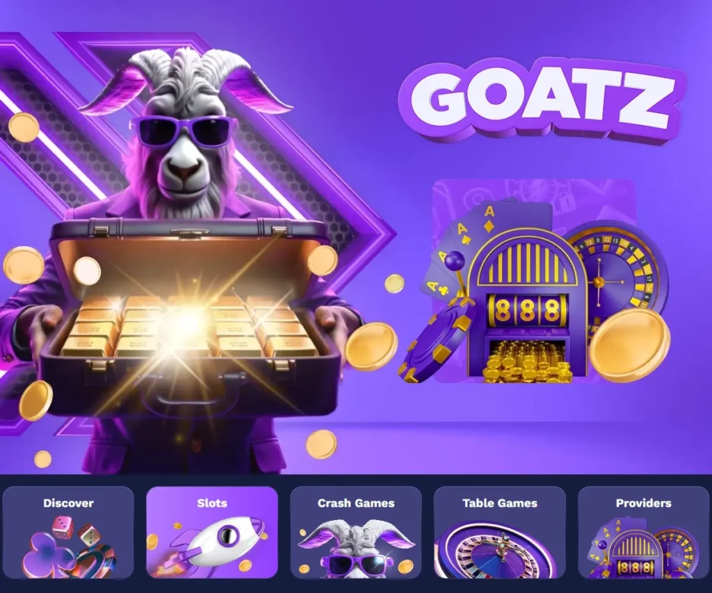 Goatz mobil casino med spill på farten